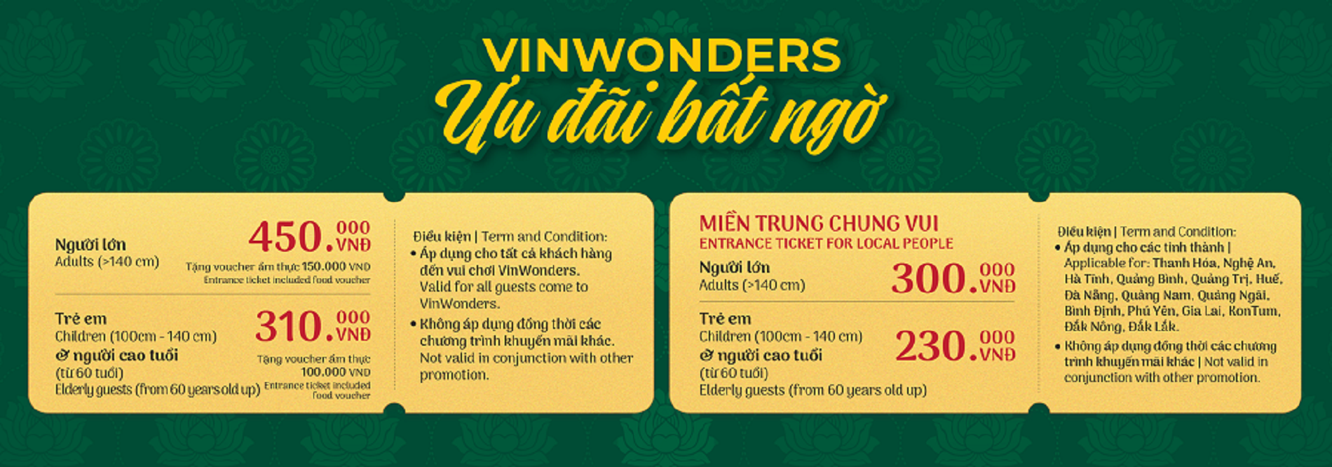 Thông báo lịch hoạt động và ưu đãi VinWonders Nam Hội An từ ngày 29/10/2021 - Khoa Duy Tra