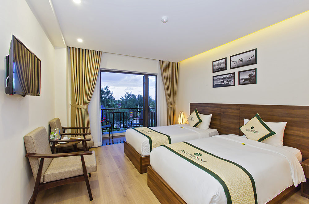 Ally Beach Boutique Hotel Hoi An - Vẻ đẹp nội thất tối giản của khách sạn 4 sao Hội An